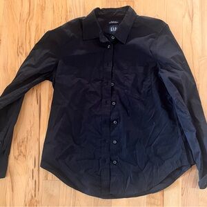 GAP Midnight Black Long Sleeve Shirt